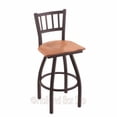 thumbnail image 5 of Holland Contessa XL 36" Bar Stool - Nickel/Medium Oak Seat, 5 of 7