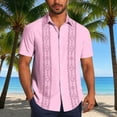 thumbnail image 2 of ZUBKTE Men's Shirt Vintage Bowling Short Sleeve Button Down Hawaiian Summer Beach Printed Casual Shirts S-4XL, 2 of 7