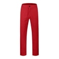 thumbnail image 1 of Zszcpp Wide Leg Pants Men'S Solid Color Skinny Seasonal Belted Drawstring Long Cuffed Trousers Casual Trouser, 1 of 7