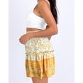 thumbnail image 3 of Floral Print High Waist Ruffle Mini Skirt - Perfect for Summer Beach, 3 of 5