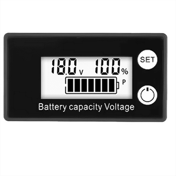 Battery Voltmeter DC 8-100V Capacity Indicator Power Meter Lithium LiFePO4 Lead-Acid Cell 12V 24V 48V LCD Screen B