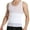 White, variant on Mens Tummy Control Undershirt Vest Tight Tank Top Compression Shirt Tummy Control Underwear Moobs Binder