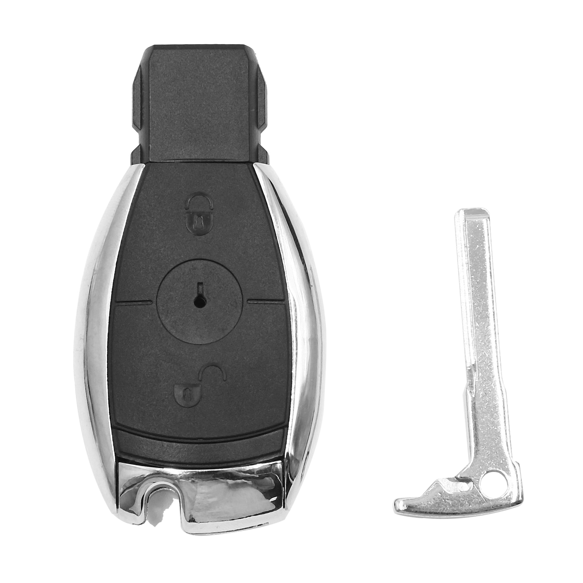 2 Button Uncut Key Fob Remote Case Shell Replacement for Mercedes Benz