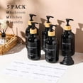 thumbnail image 2 of Set de botellas dispensadoras para champú/acondicionador Mithrgrous, 500 ml, 5 unidades, 2 of 7