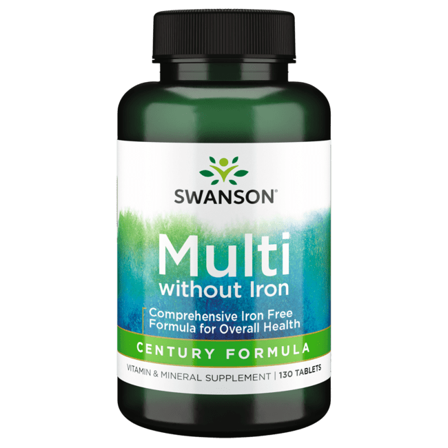 Swanson Multi Without Iron - Century Formula 130 Tablets