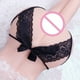 thumbnail image 2 of Tanga ahuecado Sexy para mujer, ropa interior de entrepierna abierta, bragas de encaje sin entrepierna con lazo, talla grande m-xxl, gran oferta, 2 of 5
