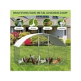 thumbnail image 3 of Eastvita Large Metal Upgrade Tri-Supporting Chicken Run Waterproof Anti-UV Cover for Duck Rabbit House Outdoor, 3 of 4