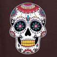 thumbnail image 5 of Wild Bobby Day Of The Dead Sugar Skull Pop Culture Women Tri-Blend Racerback Tank Top, Brown, Small, 5 of 5