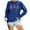 Blue, variant on Fiaer Merry Christmas Sweatshirts for Women Shine Xmas Tree Graphic Crew Neck Plus Size Pullover Baggy Long Sleeve Tops Pink XL