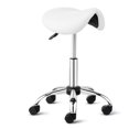 thumbnail image 1 of Taburete con ruedas OmySalon, ergonómico, blanco, 1 of 8