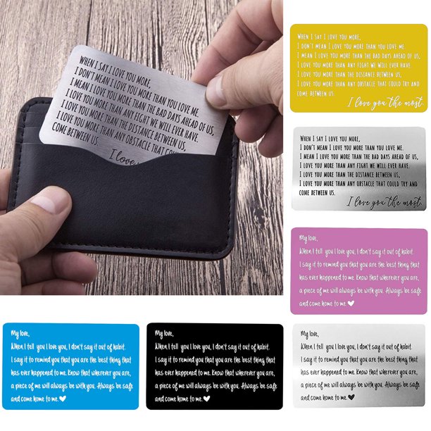 Decoración hogareña Tarjeta de inserción de Gwong letra inglesa impresa a prueba de herrumbre aluminio de aluminio cartera de cartera inserta para mujeres Gwong 21067565
