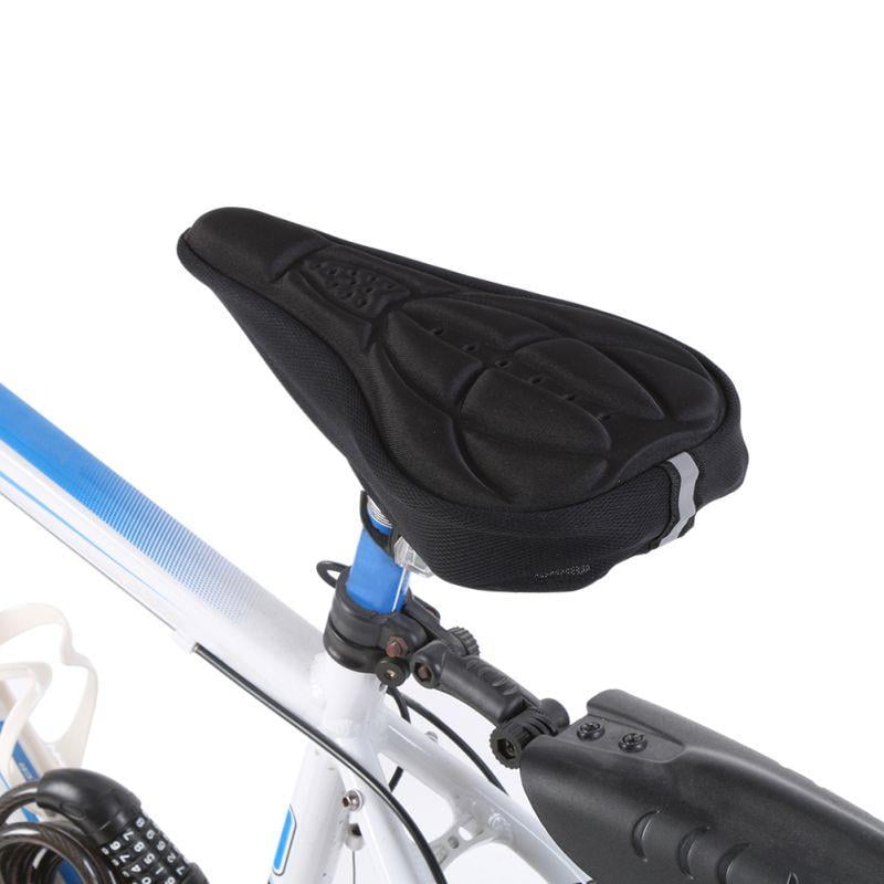 Bike Bicycle 3D Gel Silicone Saddle Seat Cover Pad Padded Soft Cushion Comfort