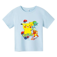 thumbnail image 3 of Camiseta de manga corta de verano para niños, ropa para niñas y niños, camiseta de algodón con estampado de dibujos animados de Elmo de Barrio Sésamo para niños, camiseta divertida para bebés, 3 of 5