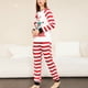 thumbnail image 1 of Ropa De Descanso Navideña, Conjunto De Pijama Navideño Elegante Y Suave Rojo Y A Rayas Para El Hogar Para Fiesta, 1 of 4