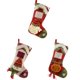 thumbnail image 3 of Bewildely Calcetín navideño de fieltro, portátil, reutilizable, lavable, para niños, regalo de oficina temático de Navidad, bolsa de dulces, Kits de decoración para fiestas Animal Bewildely HA068159-03, 3 of 6