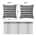 thumbnail image 2 of Yiaed Black And White Diamonds Print Pillow Covers Super Soft Decorative Square Throw Pillow Covers Case Cushion Covers for Sofa Couch Bedroom Car Decor（No pillow core）-26"x26", 2 of 7
