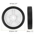 thumbnail image 2 of Unique Bargains 5.6' 2 Pack Universal Air Compressor Wheel with 0.7' Dia. Hole, 2 of 5