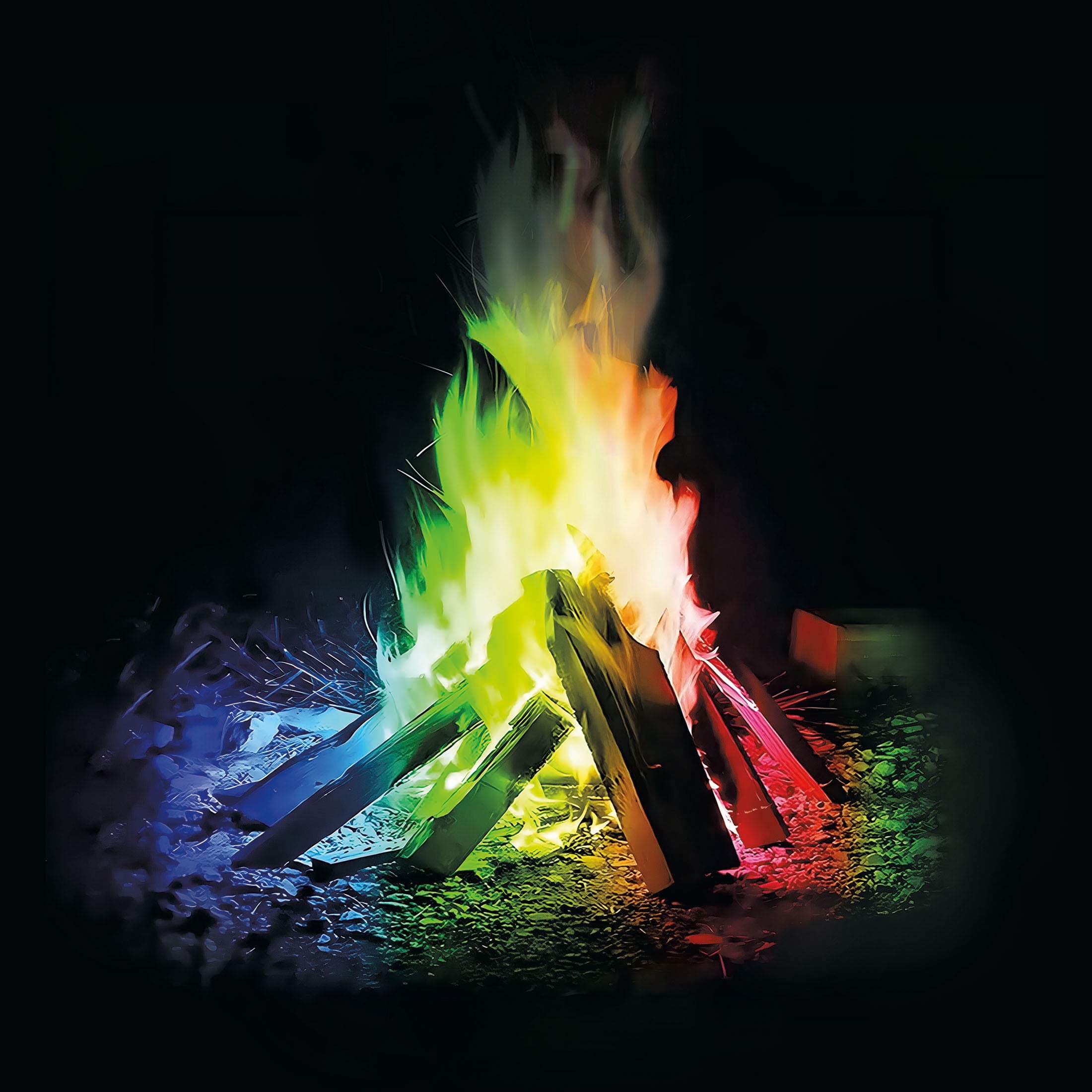 GoFire Northern Lights Color Flames 5 pack, for Campfires and Fireplaces. Features up to 60 Minutes of Magical Changing Colors.
