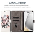 thumbnail image 3 of Colorful Painted Wallet Phone Case for Samsung Galaxy A37 5G 6.7" , PU Leather Flip Folio Cover With Card Slots, Magnetic Closure, Kickstand, Shockproof Protective Phone Case,Pink Butterfly, 3 of 10