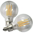 thumbnail image 3 of G E Lighting 28297 LED Light Bulb, G16, Clear, 2.8-Watts, 2-Pk., 3 of 3