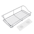 thumbnail image 2 of Stainless Steel Wall Mounted Storage Rack for Kitchen and Bathroom, Rustproof Organizer Shelf with Drainage, No-Drill Installation, Space Saving for Toiletries and Spices, 2 of 6