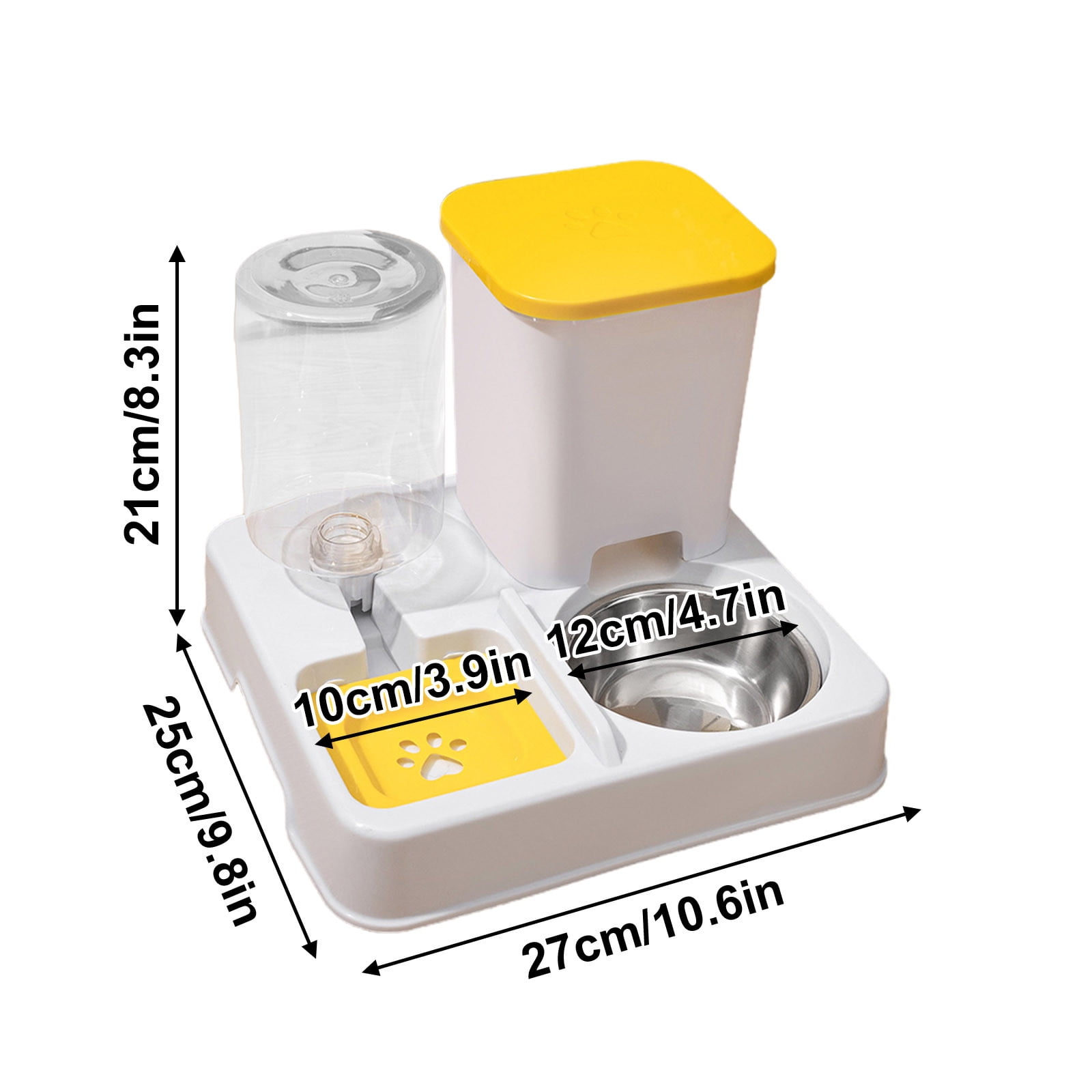 Hmsavn Pet Water Dispenser With Large Capacity Dry Wet Separation Automatic Water Feeder Integrated Water And Food Feeder Dog Water Dispenser Gardening Tools