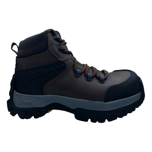 Bota Industrial Jeep Modelo 3560 Con Casquillo Color Café