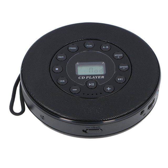 Portable CD Player with Speaker, Rechargeable Anti Skip BT CD Player Built in Microphone for Home Car, Compatibility CD, CD RW, MP3, Support Recording to USB Flash Disk