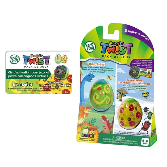 LeapFrog RockIt Twist™ 2 Pack: Dinosaur Discoveries™ and Banzai Beans Showdown™ - French Version