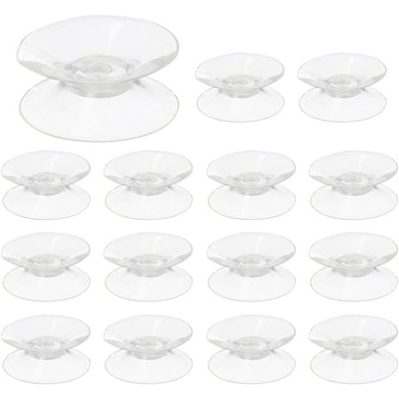 

Luckycivia 50Pcs Double Sided Suction Cup Suction Cups Without Hooks Sucker Pads for Glass Plastic Transparent Glass Hooks Pad 30mm
