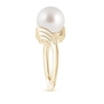 thumbnail image 3 of Angara South Sea Cultured Pearl Ring with Wing Motifs in 14K Yellow Gold for Women | June Birthstone Jewelry for Her, 3 of 8