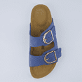 thumbnail image 6 of Cushionaire Legacy Cork Footbed Leather Sandals for Women – Genuine Leather Double Strap Slides with Adjustable Buckles + Memory Foam, 6 of 10