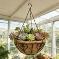 thumbnail image 5 of 2Pcs Heart Shaped Hanging Basket with Iron Chain Hooks,Iron Planter ,Indoor Outdoor Suspended Basket for Balcony Garden Wall Decor, 5 of 6