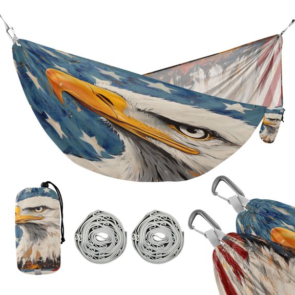 Hammock Camping Hammock Nylon Portable Hammock Travel Camping Hammock Eagle Pattern
