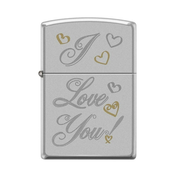 Zippo Lighter- Heart I Love You to The Moon Loving Embrace Valentine Windproof Lighter (I Love You Z5000)