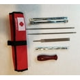 thumbnail image 2 of Chain Saw Sharpening Kit 7/32 SWISS files,  7 piece kit roll up For 3/8 chain, 2 of 5