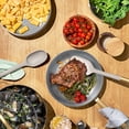 thumbnail image 5 of Beautiful 12-Piece Hybrid Tri-Ply Stainless Steel Cookware Set, Ceramic Nonstick Pots & Pans with Glass Lids & Kitchen Utensils by Drew Barrymore, 5 of 14