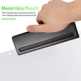thumbnail image 5 of NICEXMAS Compact Metal Six Hole Punch Paper Puncher Manual Spiral Hole Punch Black, 5 of 7
