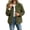 Army Green, variant on Womens Corduroy Puffer Jacket Outdoor Stand Collar Button Down Quilted Coats Fall Winter Casual Warm Outerwear Coat with Pockets