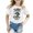 White, variant on Hiijoy Big Girls Father's Day Graphic T-Shirt Cotton Short Sleeve T Shirt, Sizes 3-9