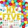 thumbnail image 1 of Decoración para fiestas Jollyboom Hi Five Birthday 5th con globos, 1 of 7