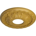 thumbnail image 3 of Ekena Millwork 11 3/8"OD x 3 5/8"ID x 1 1/8"P Leaf Ceiling Medallion (Fits Canopies up to 4 3/4"), Hand-Painted Iridescent Gold, 3 of 7