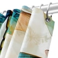 thumbnail image 5 of Cortina de ducha impermeable con estampado de libélula y ganchos para decoración de baño (juego de cortinas incluido), 5 of 5