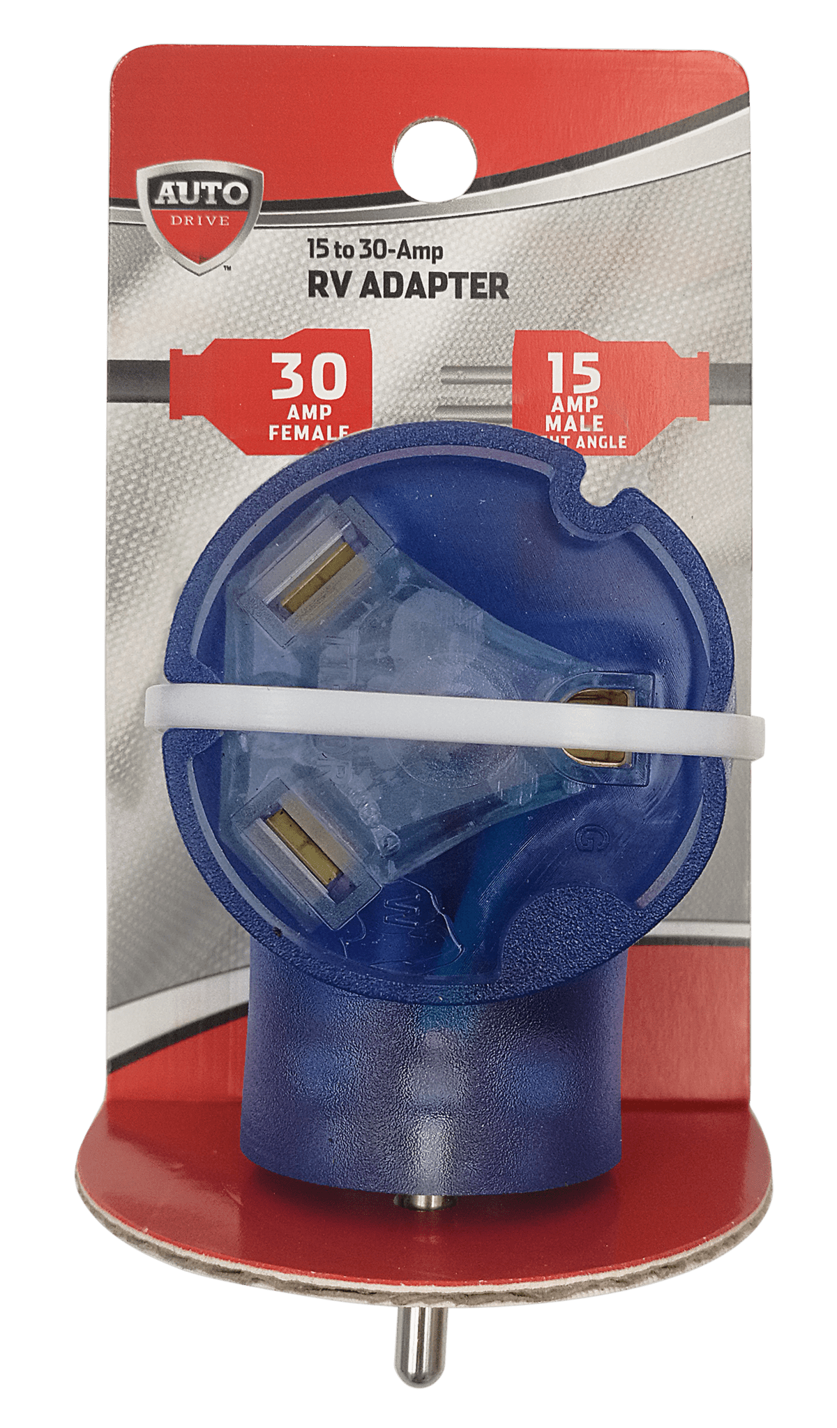 Auto Drive 15M 30F AMP Angled RV Adapter Plug