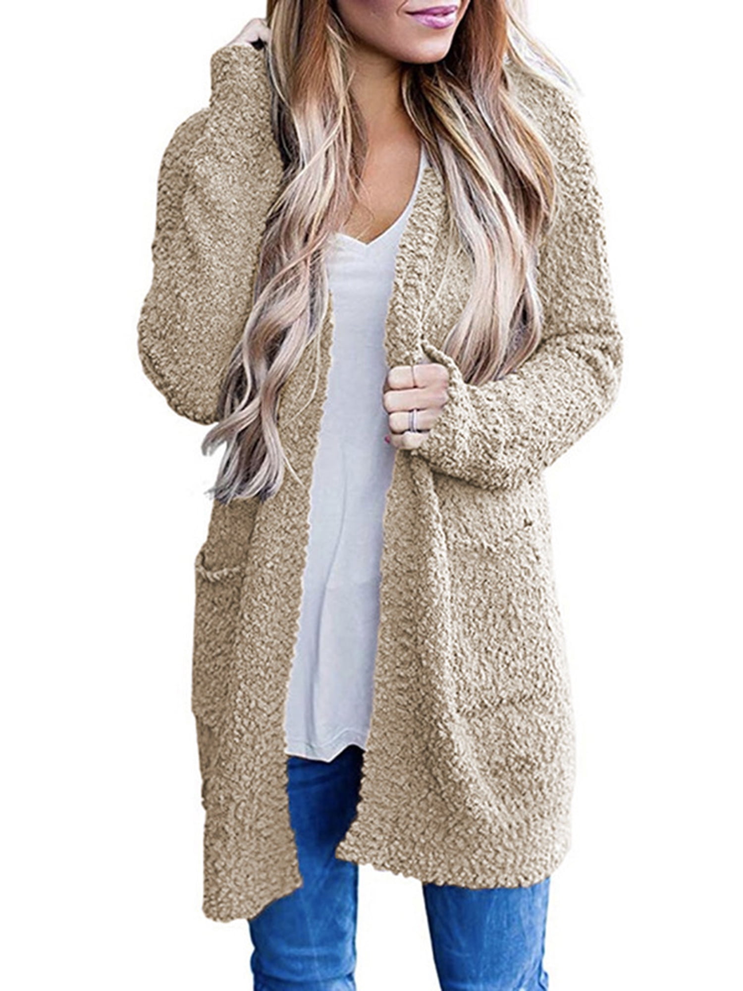 khaki chunky knit cardigan