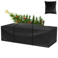 thumbnail image 1 of Sac de Rangement pour Coussins de Jardin, Housse de Protection avec Poignée Zippée, Sac Imperméable pour Coussins de Patio, Sac Anti-Poussière pour Arbre de Noël, pour Meubles de Patio Extérieurs, Canapés, 1 of 8