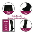 thumbnail image 3 of Sierra Socks Girls’ Cotton School Knee High Socks, 3-Pack, Durable, Uniform, Soft Fit, 3 of 5