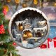 thumbnail image 1 of Round Acrylic Christmas Decorations Reindeer Hanging Sign Festive Wall Decorations, 1 of 6