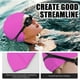 thumbnail image 5 of Gorro de natación de silicona con forma de burbuja para reducir el arrastre del agua, gorro de natación reutilizable para mujeres y hombres que mantiene el peinado sin cambios, 5 of 5