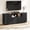 Black, variant on MARNUR Fluted TV Stand for TVs up to 65", 55" Modern Media Console with 3-Sided Fluted Design, Push-to-Open Doors for Living Room, Oak